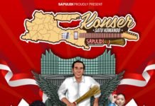 Relawan Sapulidi Surabaya Gelar Konser Satu Komando Bersama Pak Jokowi