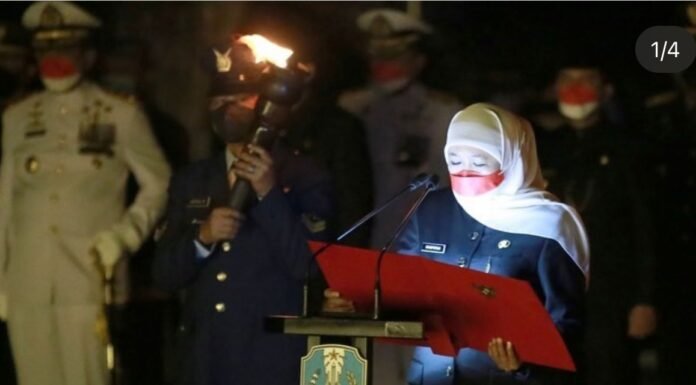 Dampingi Kapolda Jatim, Kapolrestabes Surabaya Hadiri Apel Kehormatan dan Renungan Suci