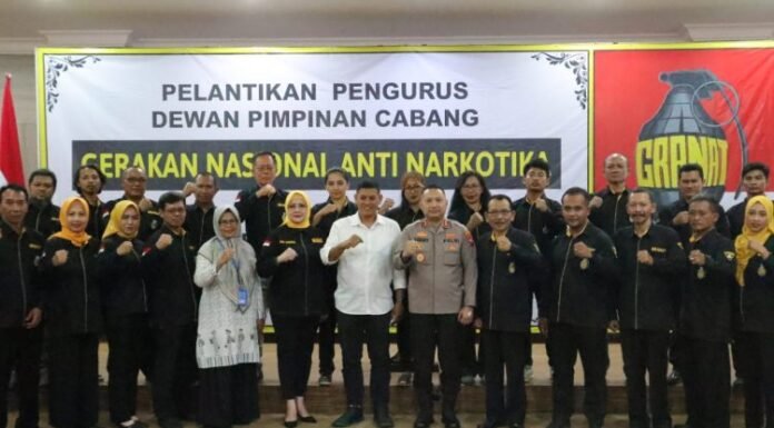 Kapolres Kediri Kota Hadiri Pelantikan Pengurus Dewan Pimpinan Granat Kota Kediri