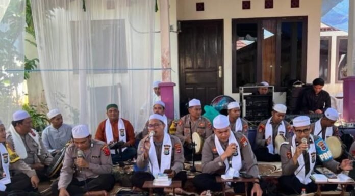 Dapat Dukungan Lansung Dari Kapolres , Grup Hadrah Polres Tanah Laut Eksis di Acara Maulid Hingga Hajatan