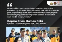 Apel Kesiapsiagaan Divhumas Polri Dalam Rangka Operasi Ketupat 2024