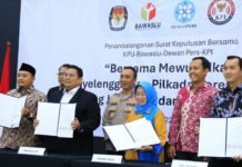 Kadiv Humas Polri Hadiri Penandatanganan SKB Gugus Tugas Pemantauan Pemberitaan Pilkada 2024