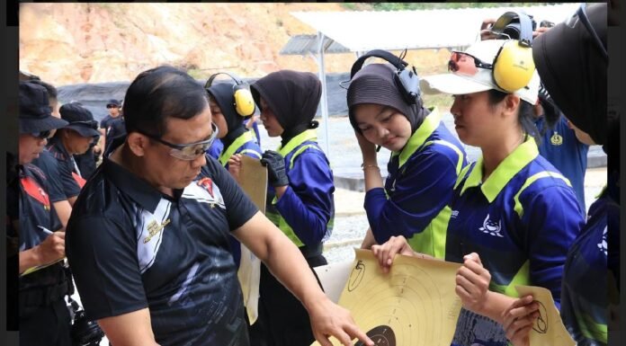 Lomba Menembak Memeriahkan HUT Brimob ke-79 di Polda Kalimantan Utara